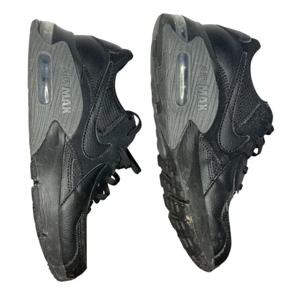 Nike Air Max Excess Womens Mens Black Grey Mesh Lace-Up Cushion Sneakers Size 7 - Picture 6 of 11
